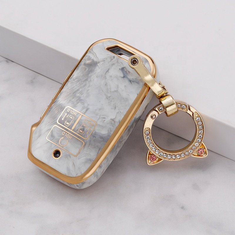 Jade TPU Car Key Fob Cover with keychain Fit for Kia Optima Sorento Sportage Soul Forte Niro class car key case Accessories