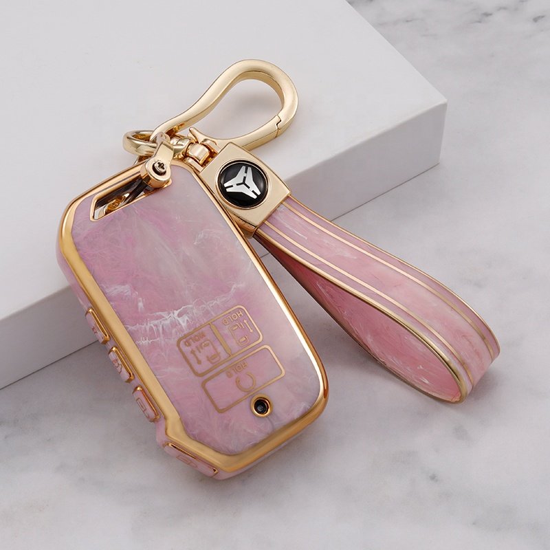 Jade TPU Car Key Fob Cover with keychain Fit for Kia Optima Sorento Sportage Soul Forte Niro class car key case Accessories