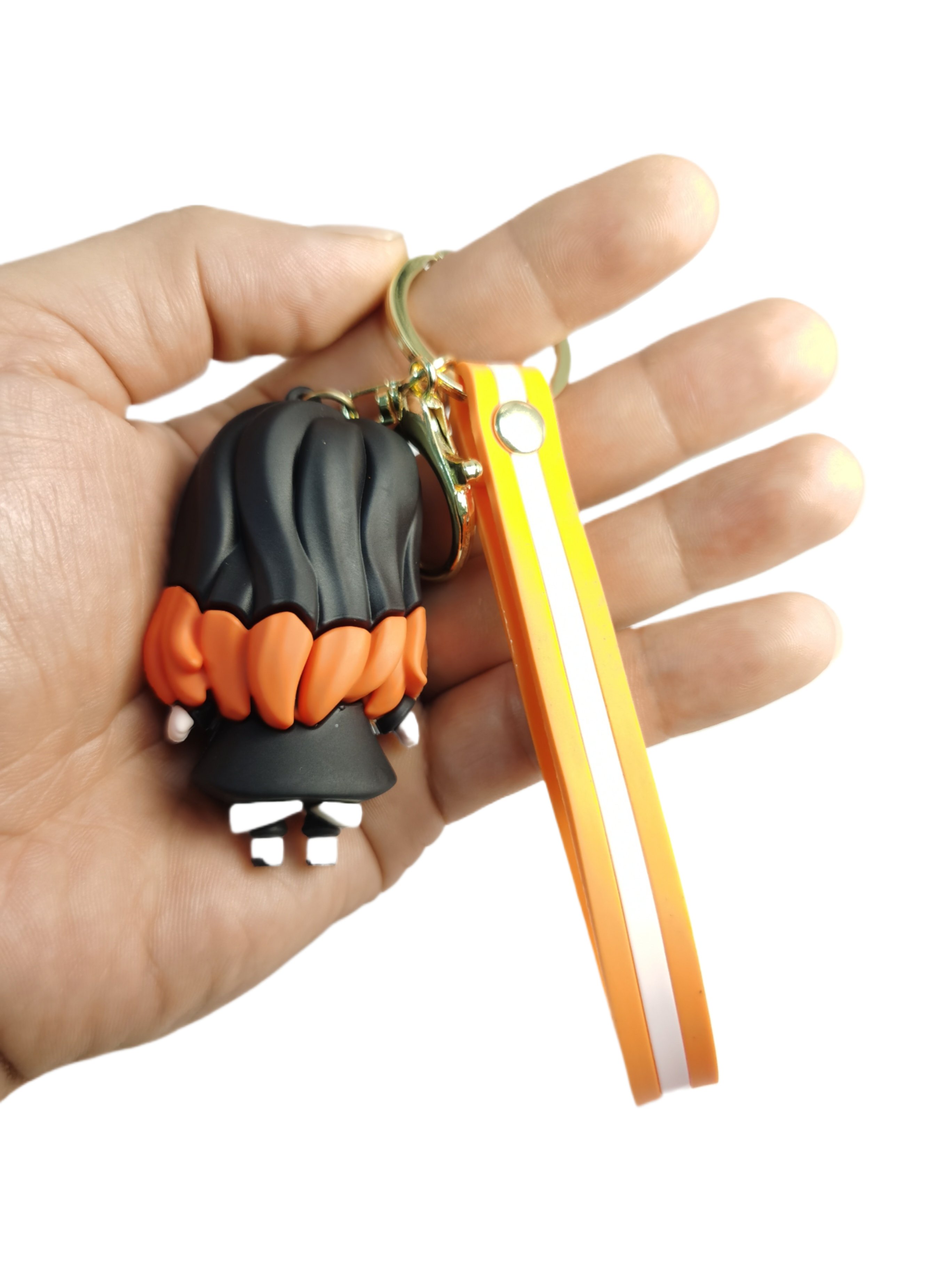 Wholesale 3D PVC rubber key chain accessories custom Demon Slayer Kimetsu No Yaiba Blade of Ghost Cute Characters Bag Pendant