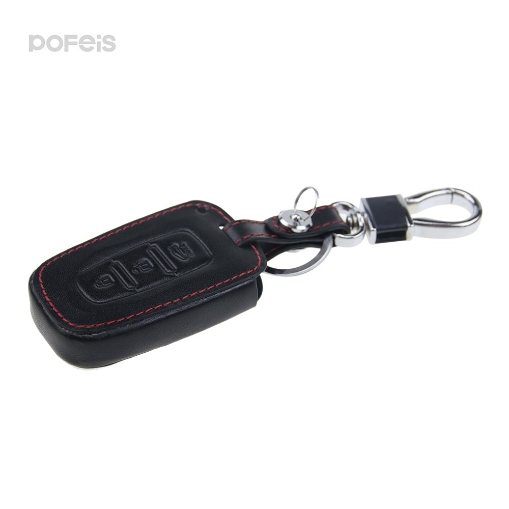 High Quality Metal Key Ring Leather Car Key Cover Keychain Custom