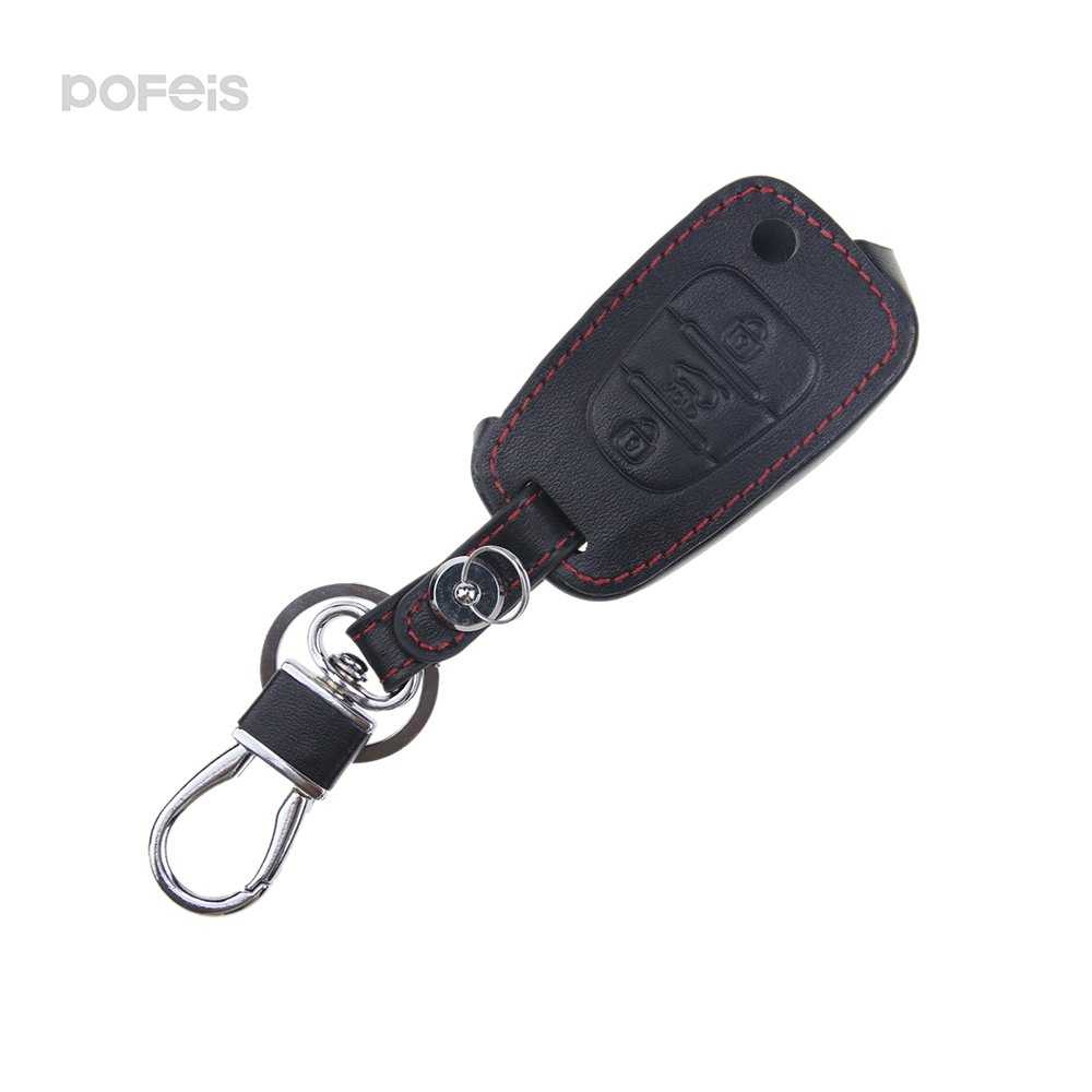 High Quality Metal Key Ring Leather Car Key Cover Keychain Custom
