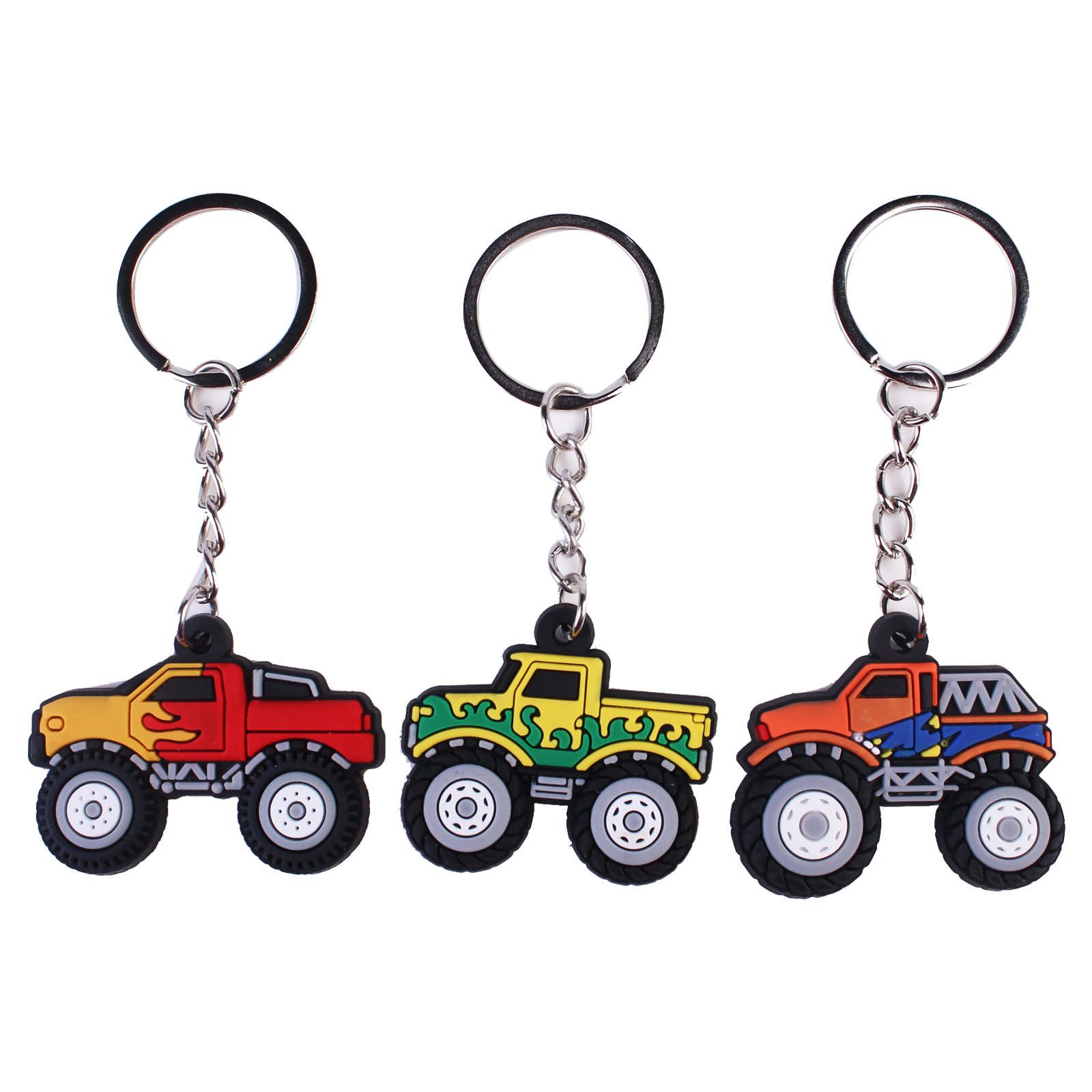 2024 Promotional Wholesale 2D PVC Custom Creative New Arrival Variety Mountaineering Car Sedan Key Chains Rings Gifts for Kids