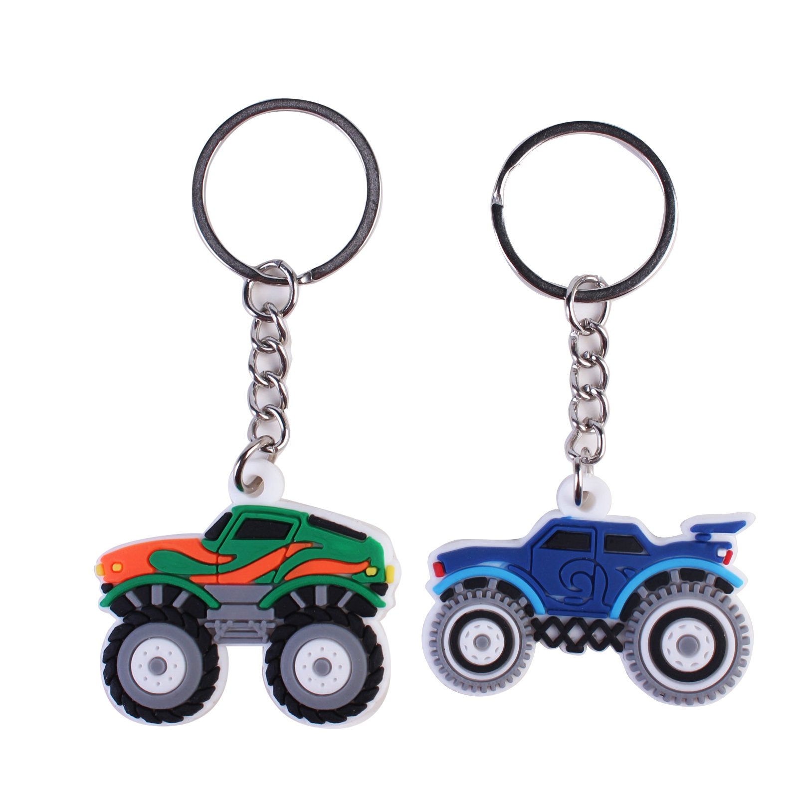 2024 Promotional Wholesale 2D PVC Custom Creative New Arrival Variety Mountaineering Car Sedan Key Chains Rings Gifts for Kids