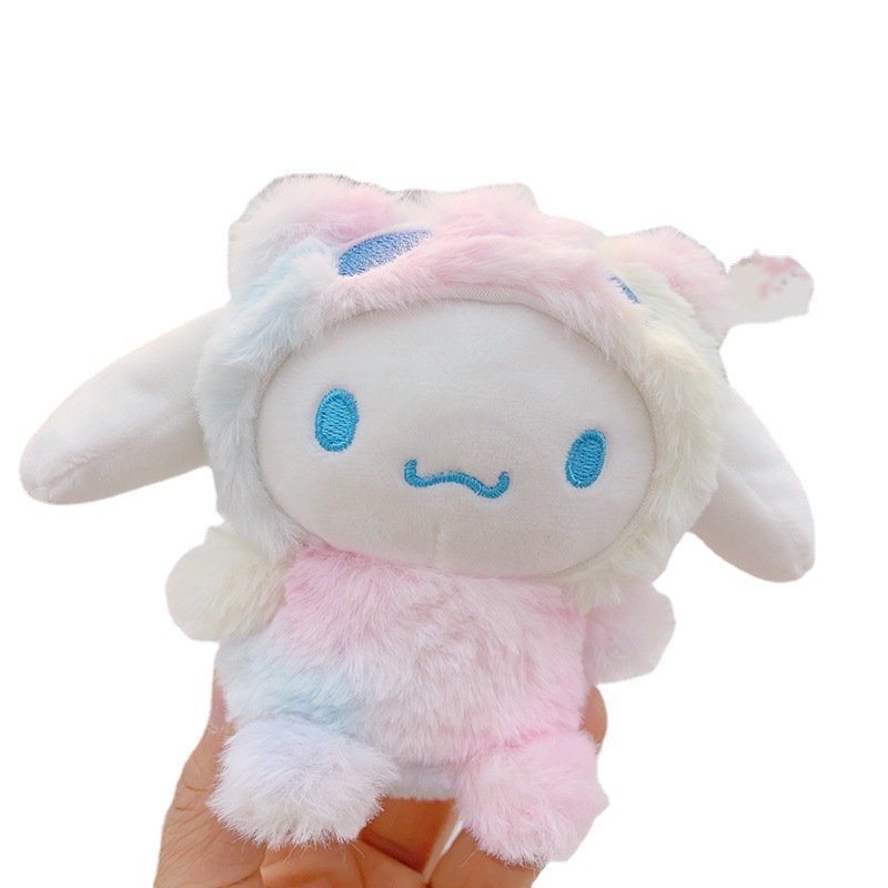 Hello Kitty My Melody Pom Pom Purin Keychain Car Light Key Charm Kids Key Ring Kawaii Cute Pendant Key Chains Gifts Accessories