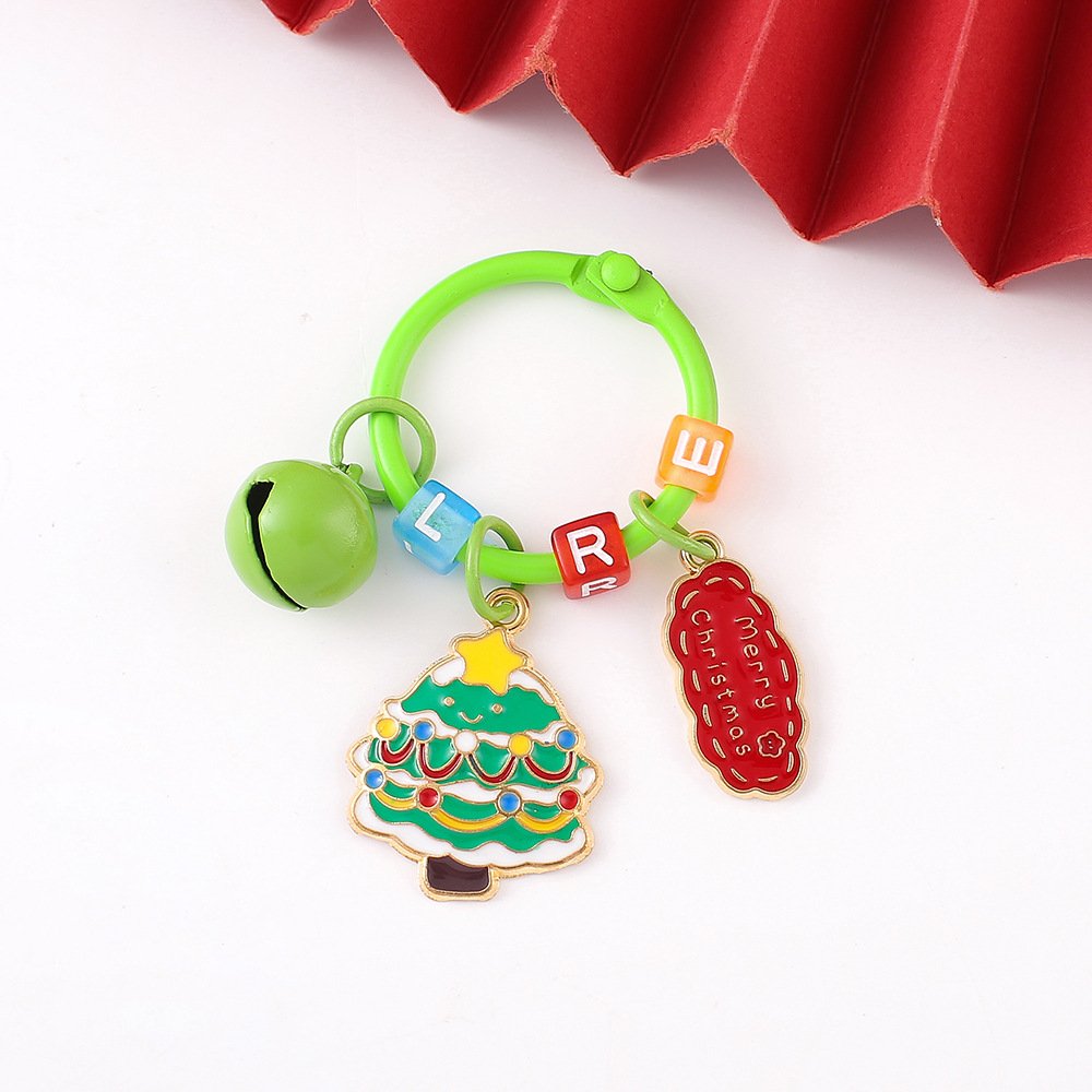 Promotional Santa Snowman Character Zinc Enamel Keychain Cute Christmas Keychain Accessories Custom Metal Keychain