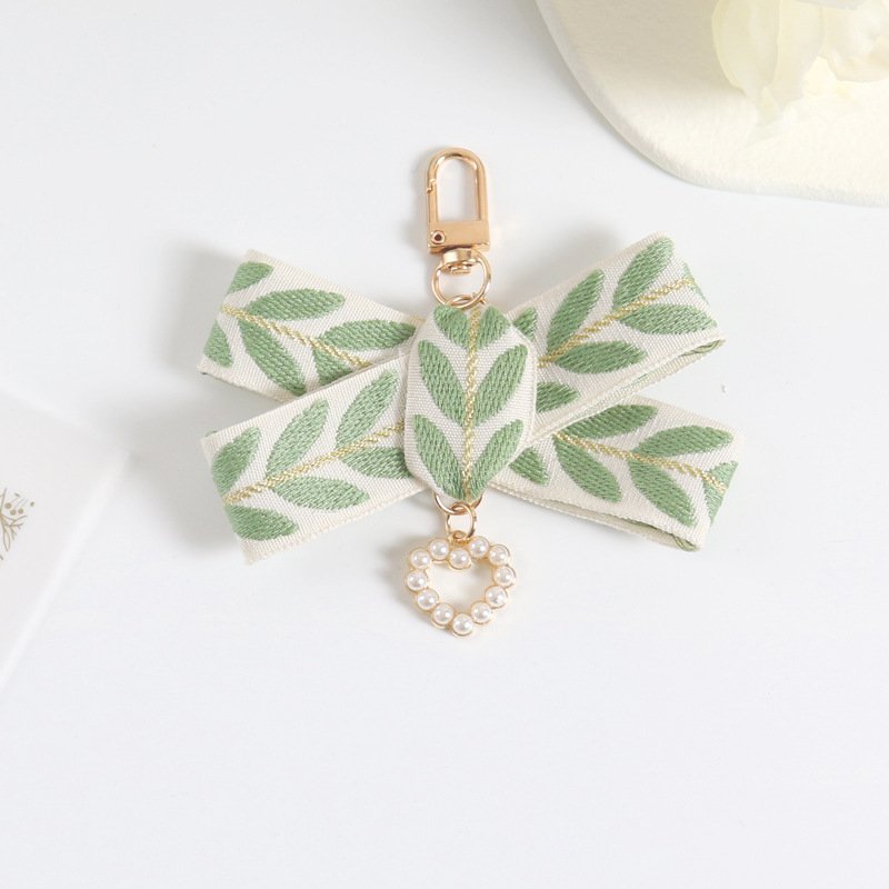 Fashion foliage Keychain Lanyard Lace Ribbon Cute conch Pendant Key Chain Car Keyring Holder Bag Charms Accessories
