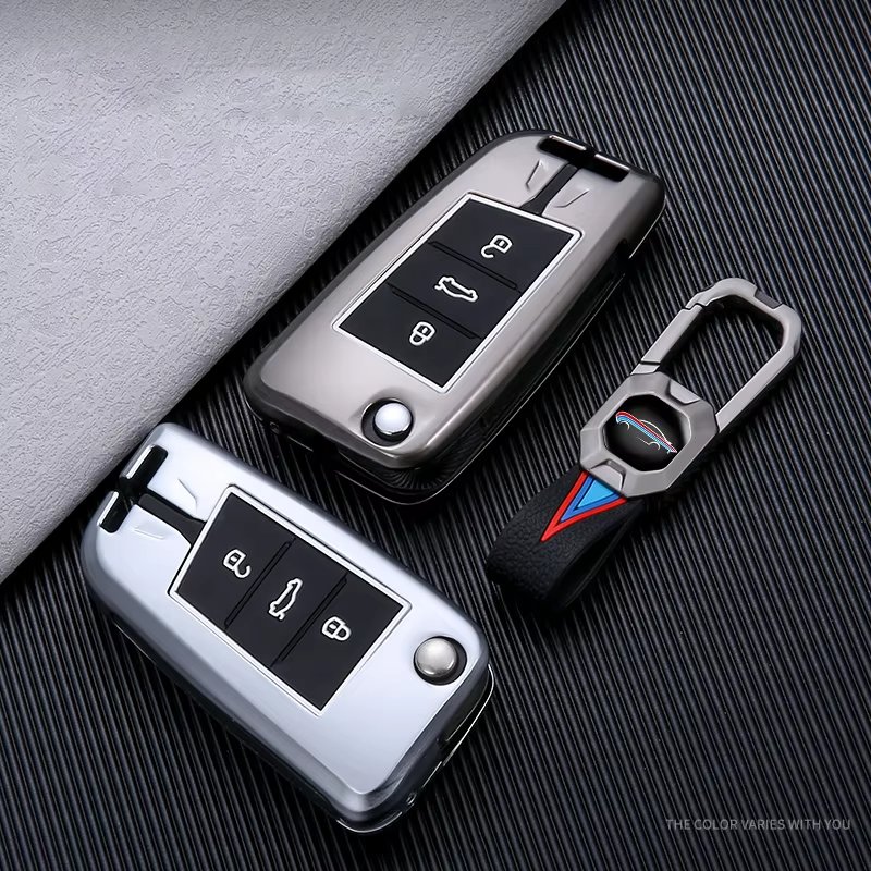 glow in the dark Zinc alloy metal silicone car key case for Volkswagen Bora Sagitar Tiguan Santana Passat Car key Accessories