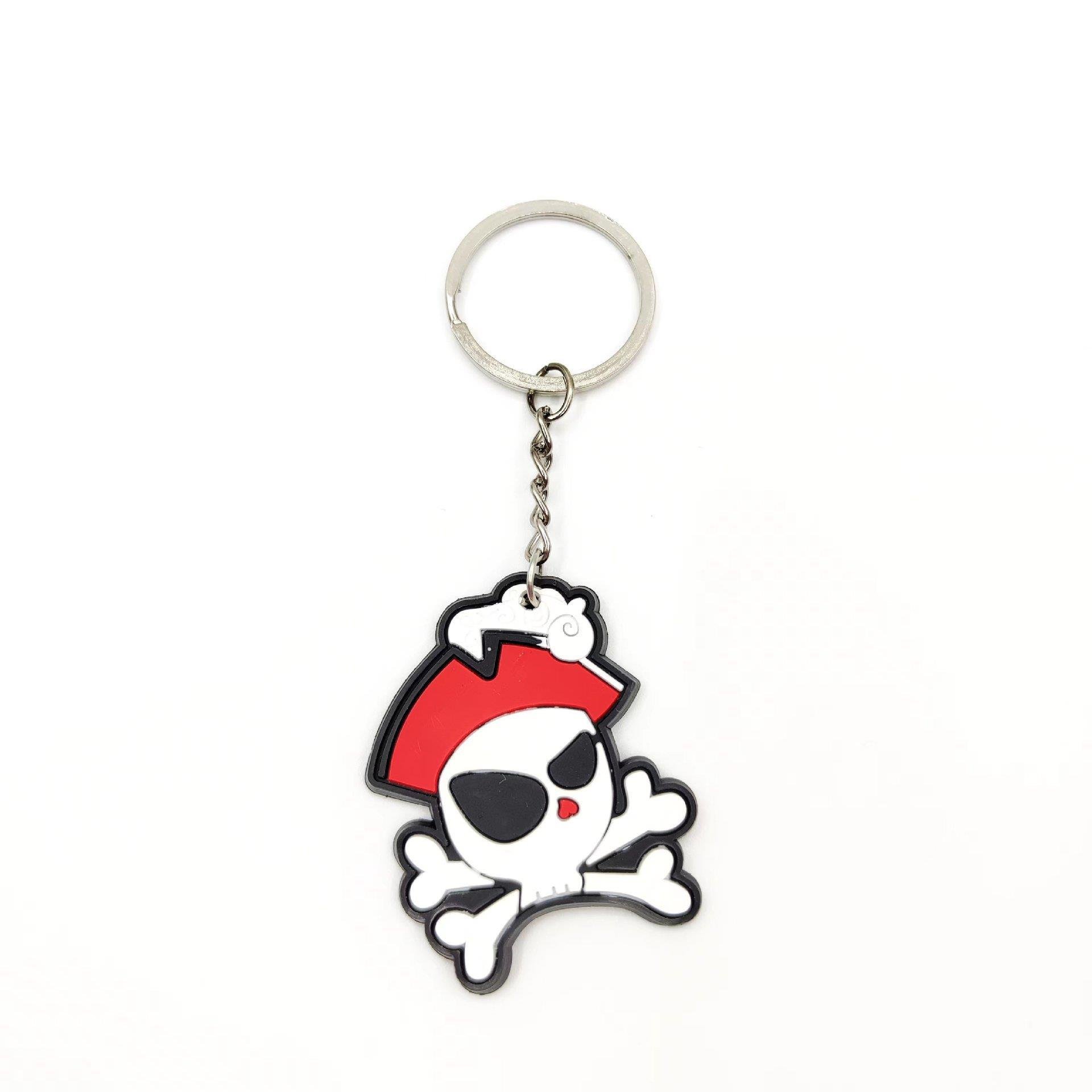 Manufacturer Custom Embossed 2D Logo Keyring Gift Designer Rubber Soft Pvc Keychain