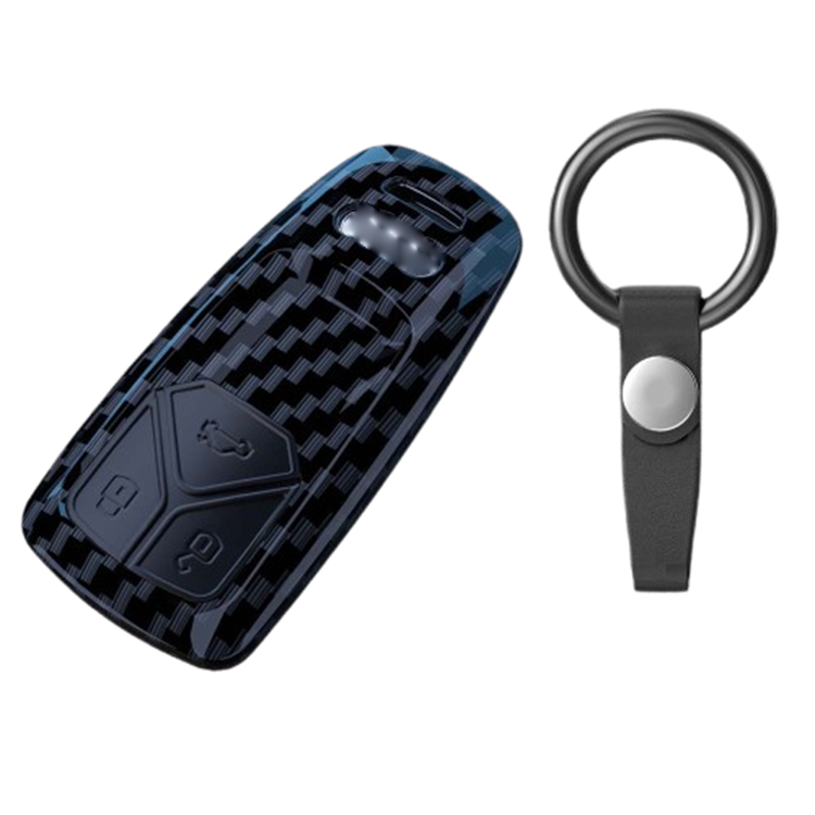 Carbon Fiber ABS Car Key Case Cover Car Holder Shell Remote Cover Car-styling Accessories For Audi A1 A3 A4 A5 Q7 A6 C5 C6