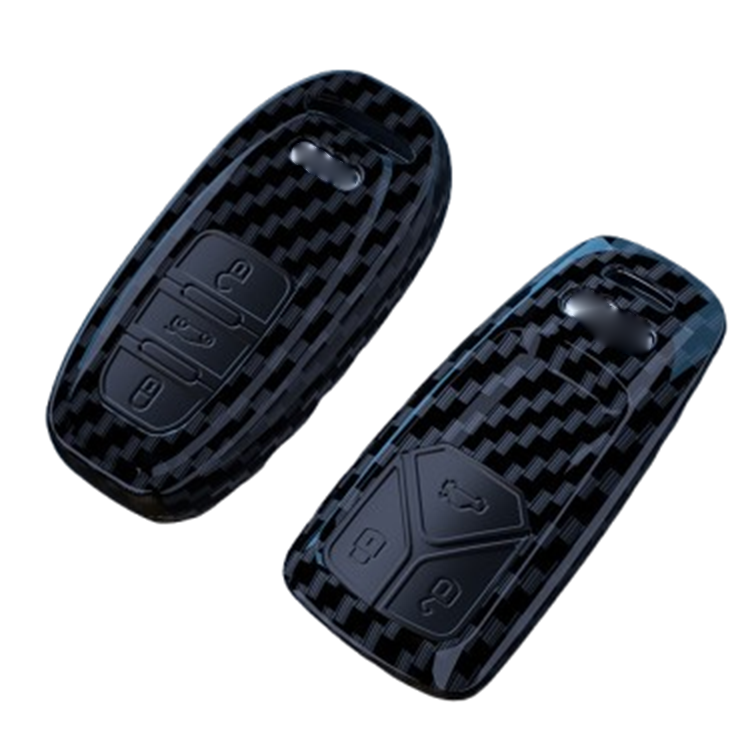 Carbon Fiber ABS Car Key Case Cover Car Holder Shell Remote Cover Car-styling Accessories For Audi A1 A3 A4 A5 Q7 A6 C5 C6