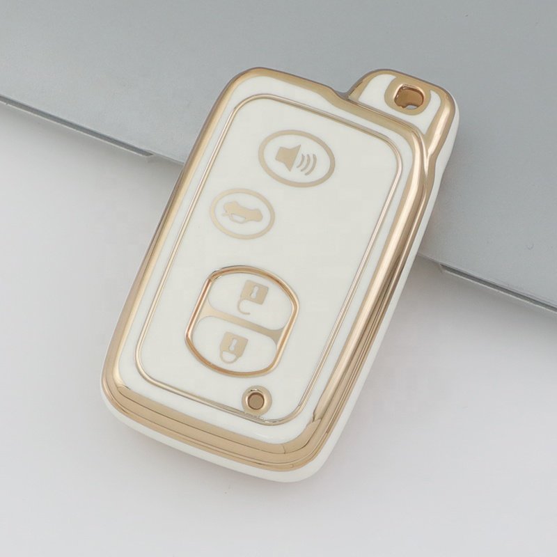 New design TPU Car Key Cover Accessories with Keychain For Toyota Avensis Land Cruiser Prado 150 TPU Car Key case holder