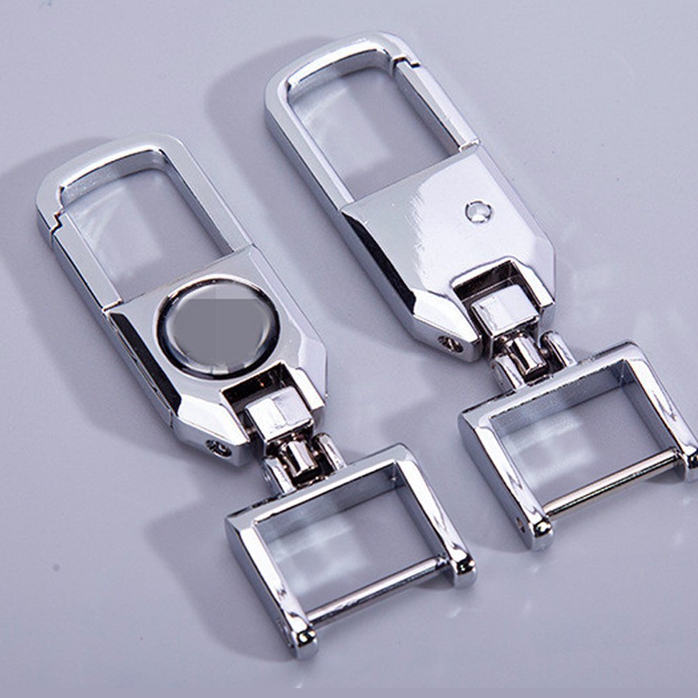 Wholesale versatile luxury car key accessories keychains with rotatable keychains and custom logos
