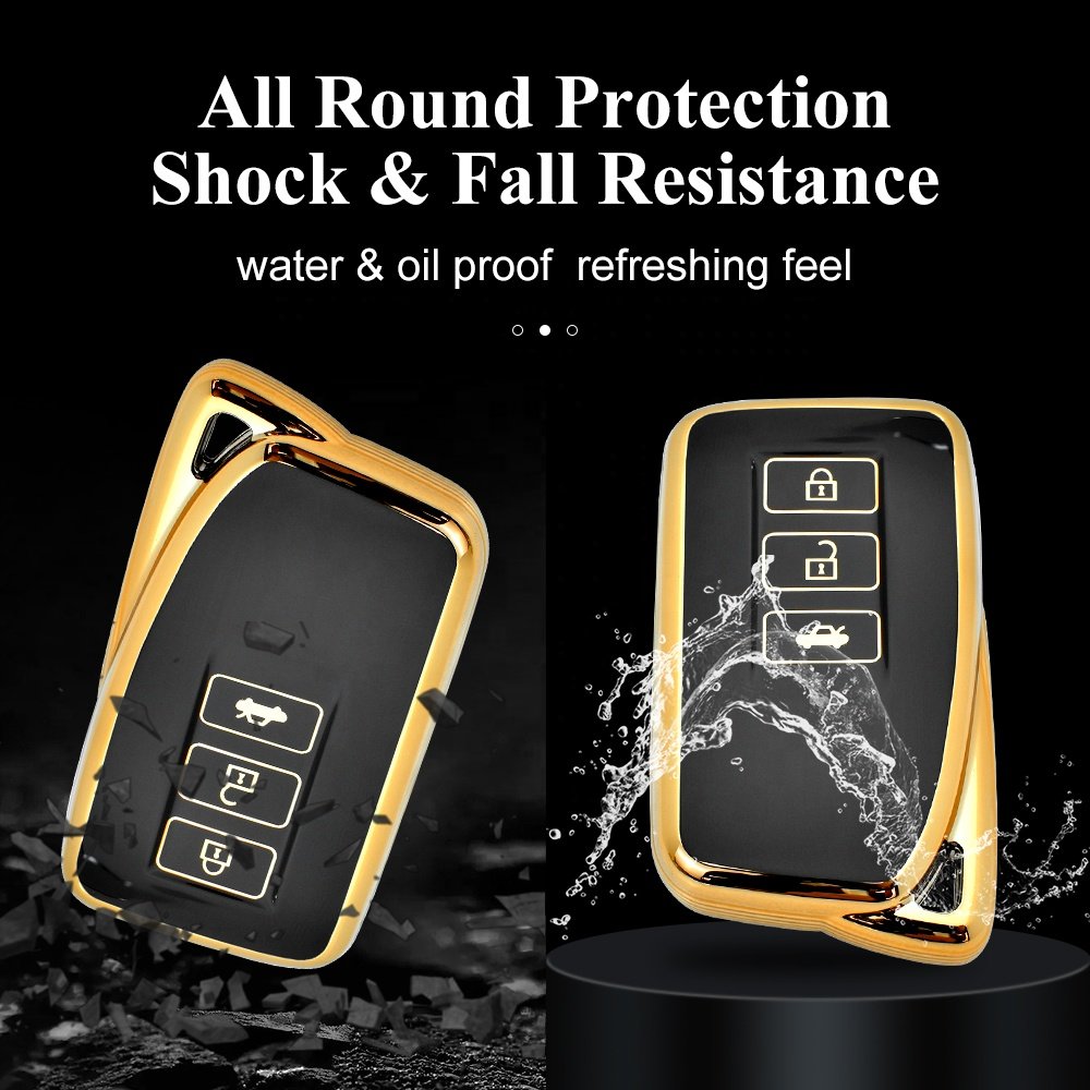 Car Key Cover Case Shell Fob For Lexus 3 Button TPU Key Cover Car Key Cover Case Shell Fob For LEXUS