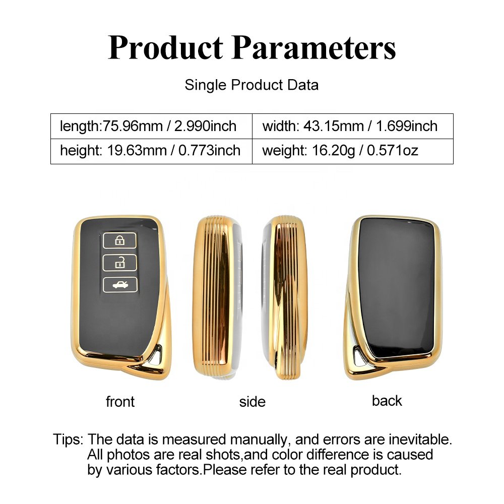 Car Key Cover Case Shell Fob For Lexus 3 Button TPU Key Cover Car Key Cover Case Shell Fob For LEXUS