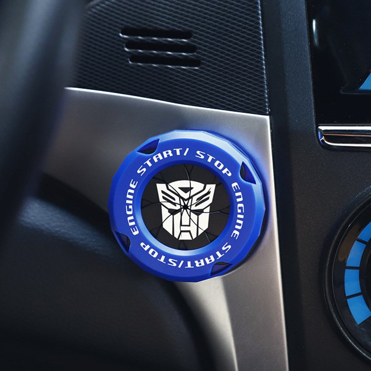 Transformers Universal Car Engine Start Button Cover Car Accessories Motorcycle Ignition Key Switch Cover