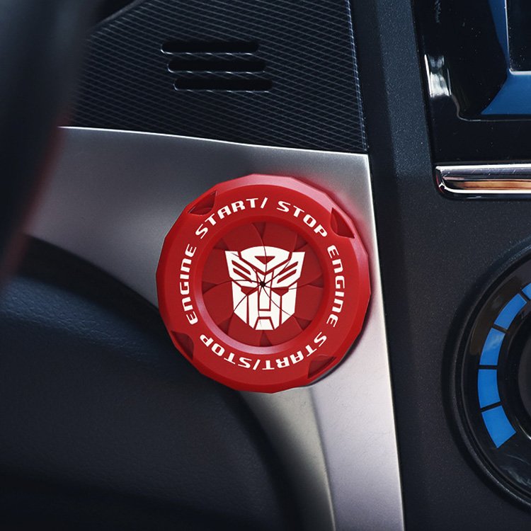 Transformers Universal Car Engine Start Button Cover Car Accessories Motorcycle Ignition Key Switch Cover
