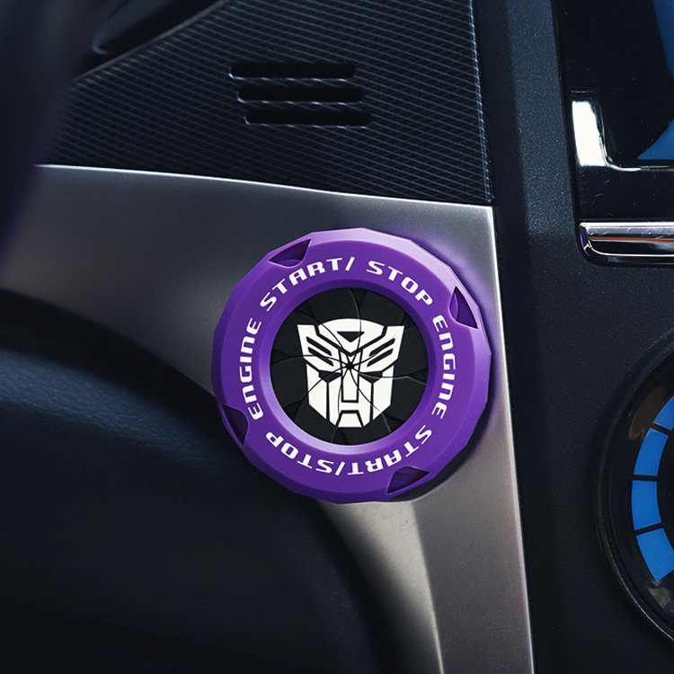 Transformers Universal Car Engine Start Button Cover Car Accessories Motorcycle Ignition Key Switch Cover