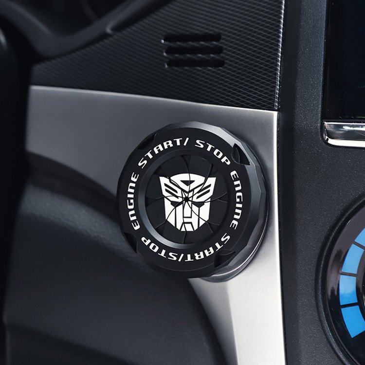 Transformers Universal Car Engine Start Button Cover Car Accessories Motorcycle Ignition Key Switch Cover