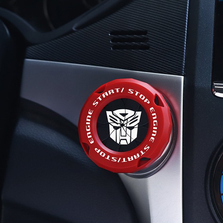 Transformers Universal Car Engine Start Button Cover Car Accessories Motorcycle Ignition Key Switch Cover