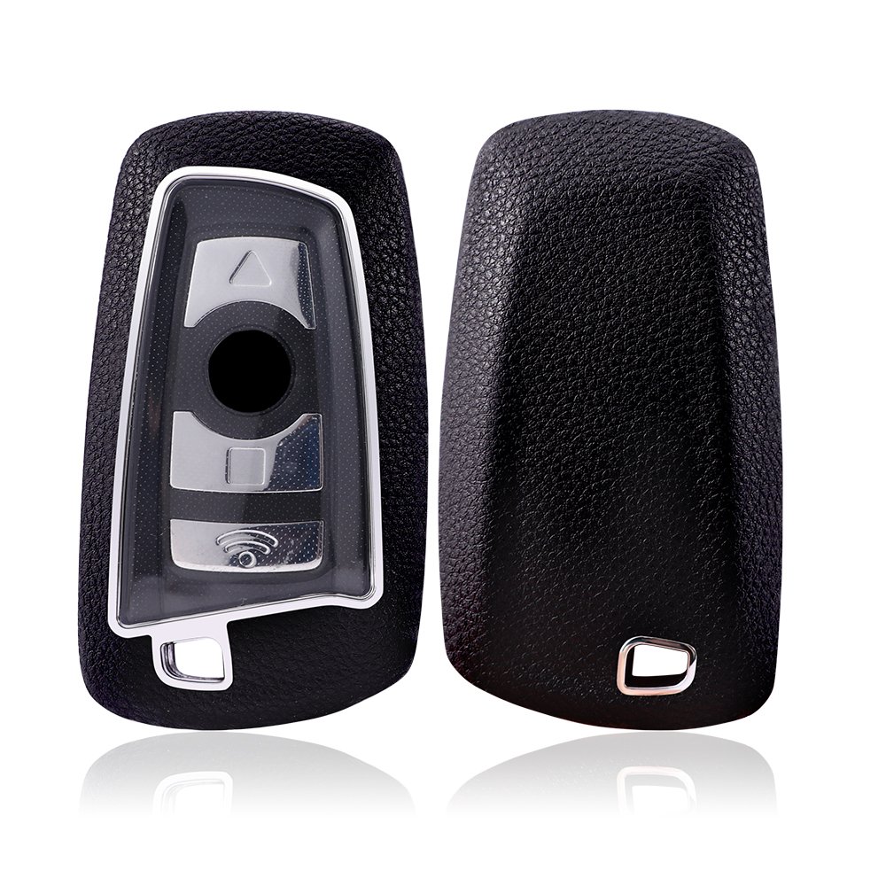For BMW leather Key Fob Cover 2/3 button key shell fit for BMW 1 series / 2 series / 3 series car key cover case
