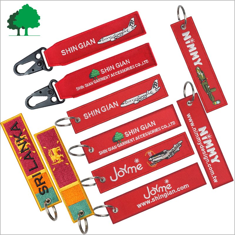 Customization Embroidery Key chain Key Tags With High Quality
