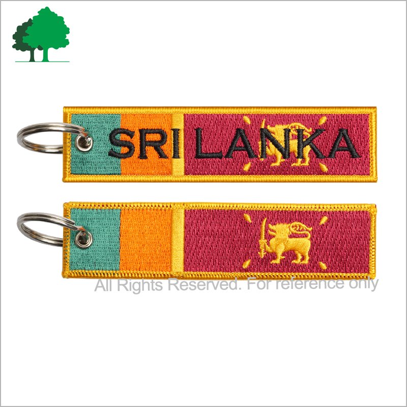 Customization Embroidery Key chain Key Tags With High Quality