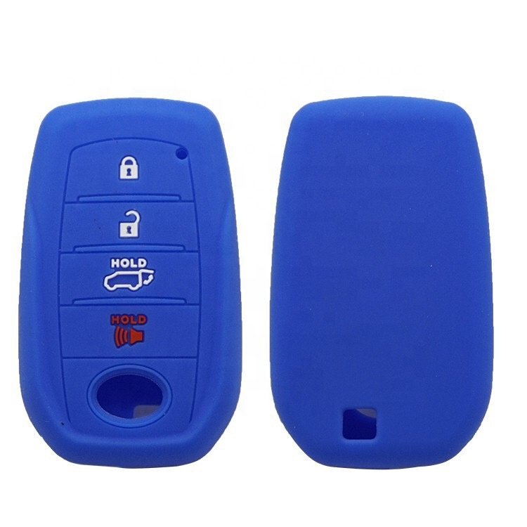 For Toyota Customizable Protective Silicone Rubber Car Key Fob Cover