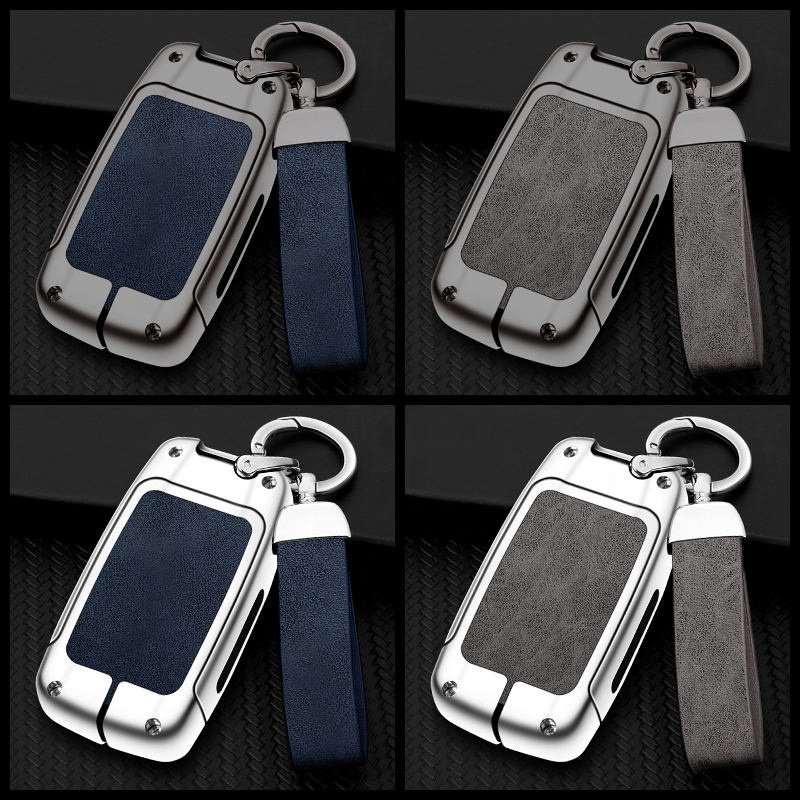 Wholesale Zinc Alloy Leather Car Key Cover Case Shell For Acura Rlx Rdx Mdx Ilx Tlx Custom Car Logo Keychain Accessories