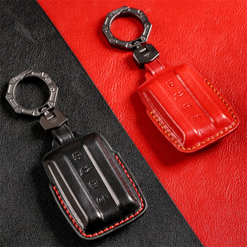 Leather Car Key Case Cover for Tank 300 Car key Shell Automotive interior accessories Tank 500 key case