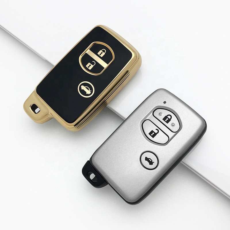 TPU Car Remote Key Case Cover For Toyota 2 3 4 Buttons Car Key Case Cover Remote Key Shell Holder Protector Car Accessories