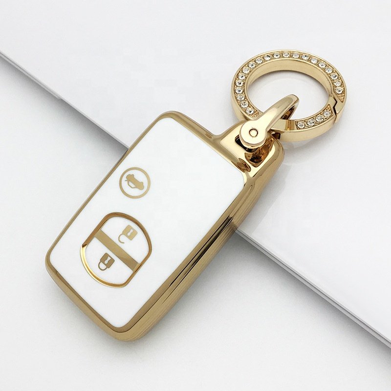 TPU Car Remote Key Case Cover For Toyota 2 3 4 Buttons Car Key Case Cover Remote Key Shell Holder Protector Car Accessories