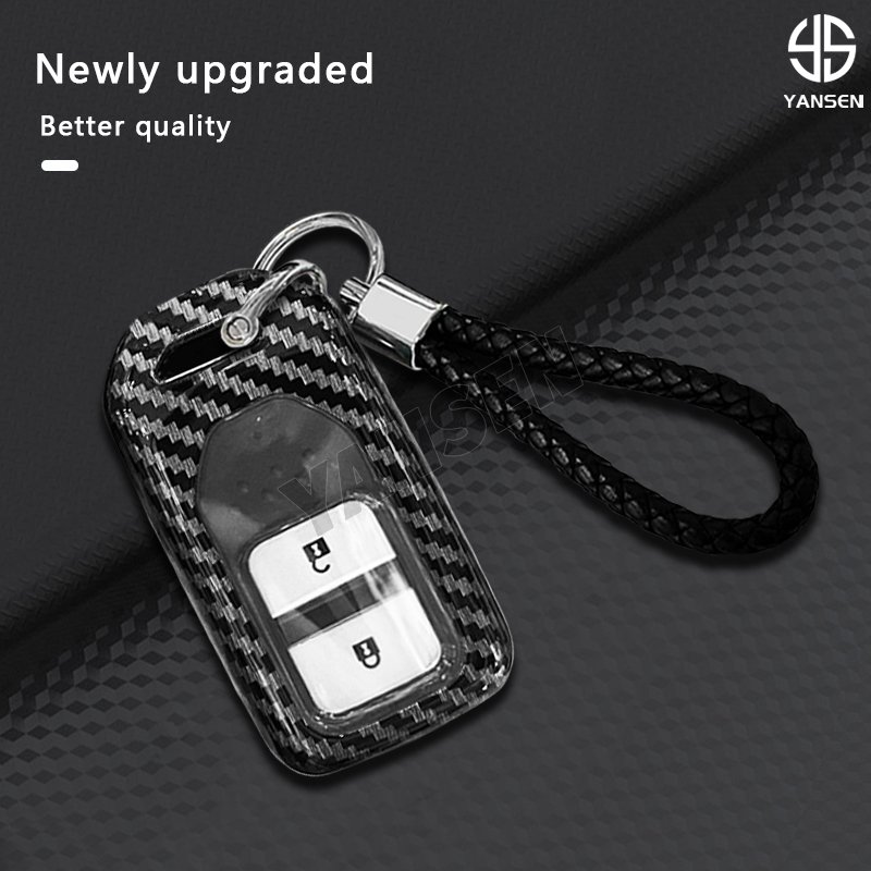 ABS Carbon fiber Remote Car Key For Honda Odessey City Jazz Accord CR-V HRV FIT XRV ZRV Civic 2022 2023 2024