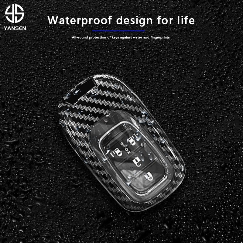 ABS Carbon fiber Remote Car Key For Honda Odessey City Jazz Accord CR-V HRV FIT XRV ZRV Civic 2022 2023 2024