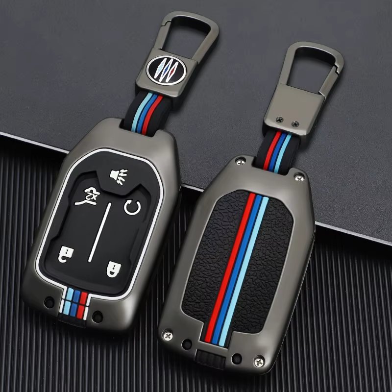 3/4/5/6 buttons Remote Car Key Fob Cover Case Water-proof Metal Car Key Accessories Fit for GMC Chevrolet Suburban Yukon
