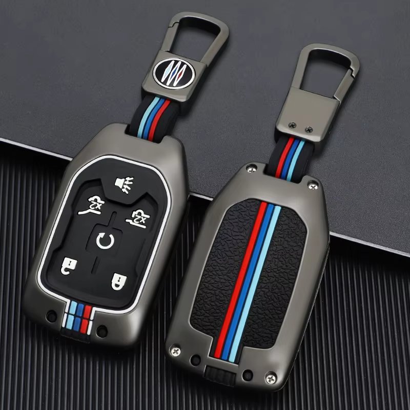 3/4/5/6 buttons Remote Car Key Fob Cover Case Water-proof Metal Car Key Accessories Fit for GMC Chevrolet Suburban Yukon