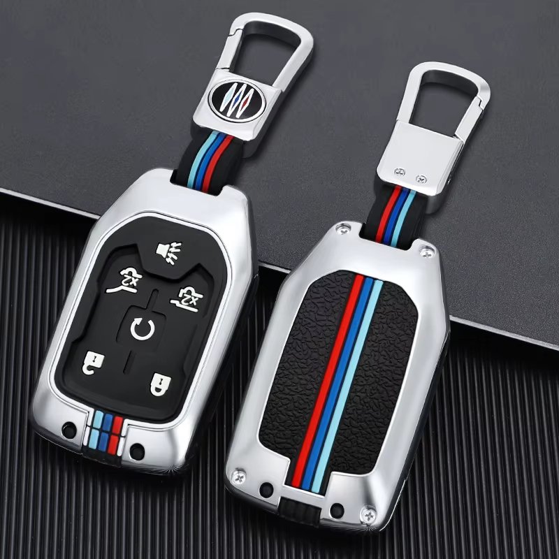 3/4/5/6 buttons Remote Car Key Fob Cover Case Water-proof Metal Car Key Accessories Fit for GMC Chevrolet Suburban Yukon