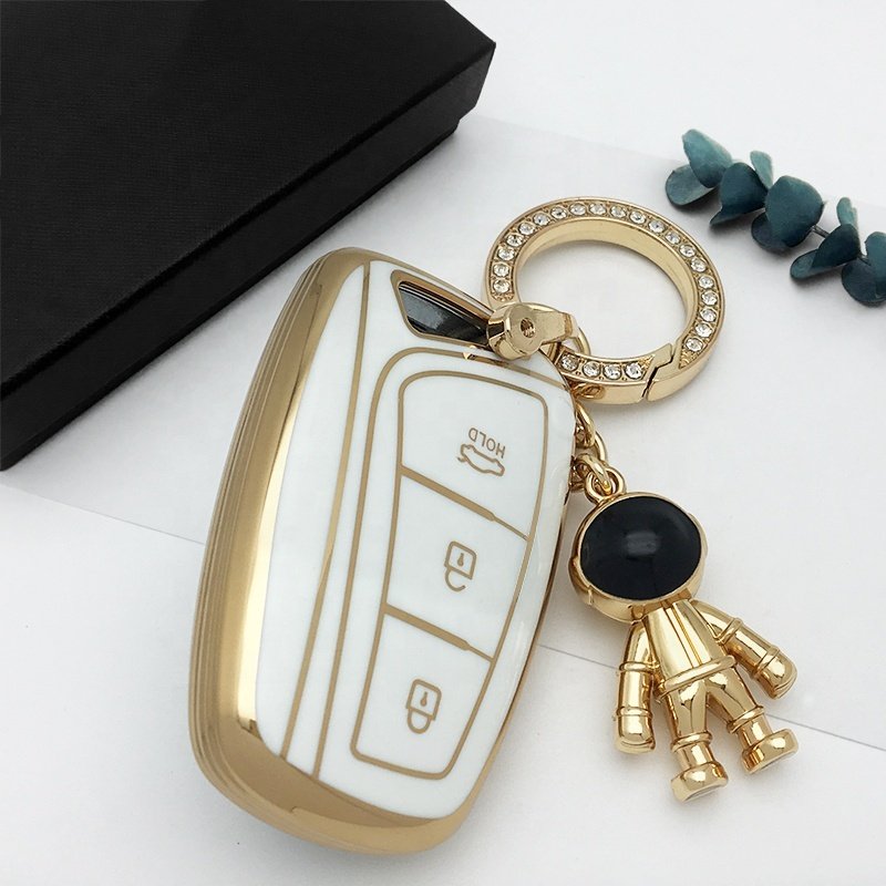 3/4 Buttons TPU Car Key Cover For Hyundai Grandeur GN7 Car Remote Key Case Cover Protective Shell Auto Shell Fob Case Keychain