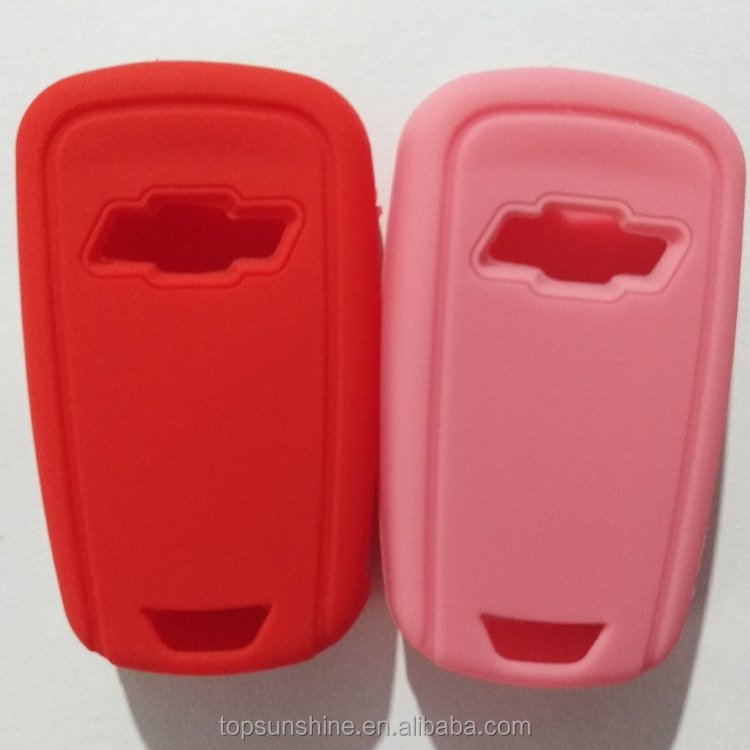 2024 Wholesale Car Accessory Silicone Rubber Car Key Cover Remote protective wallet For Chevrolet Cruzu