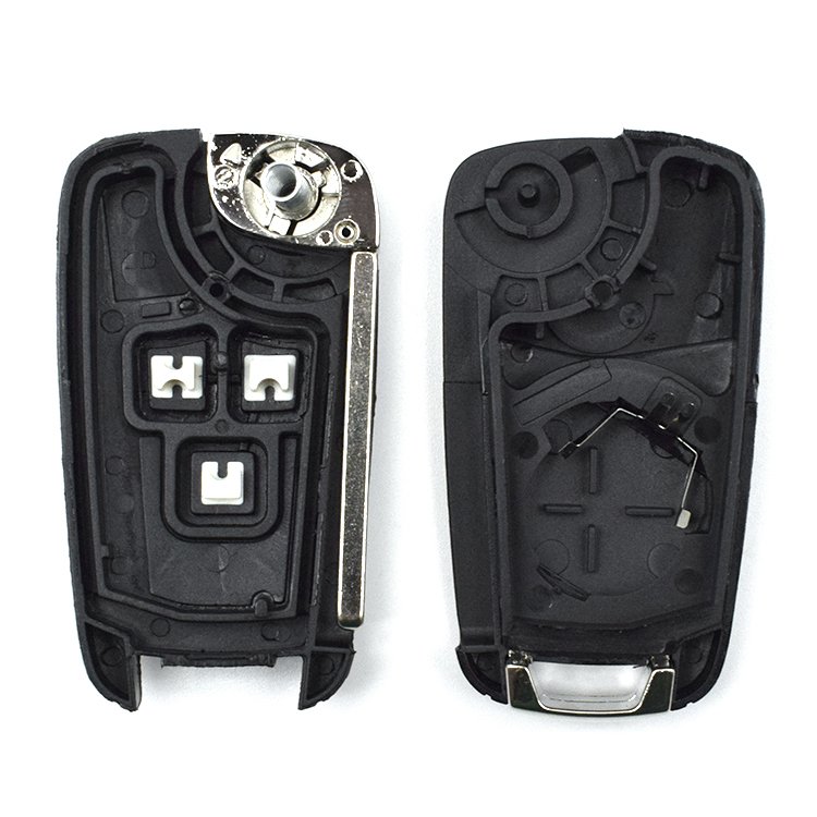 Topbest 3 Button Flip Remote Smart Car Case Key Car Accessories Key Replacement Shells For O-pel