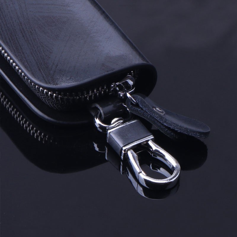 OEM Car key case gift bag wood grain slip surface business for men and women senior storage logo custom hot selling accessories