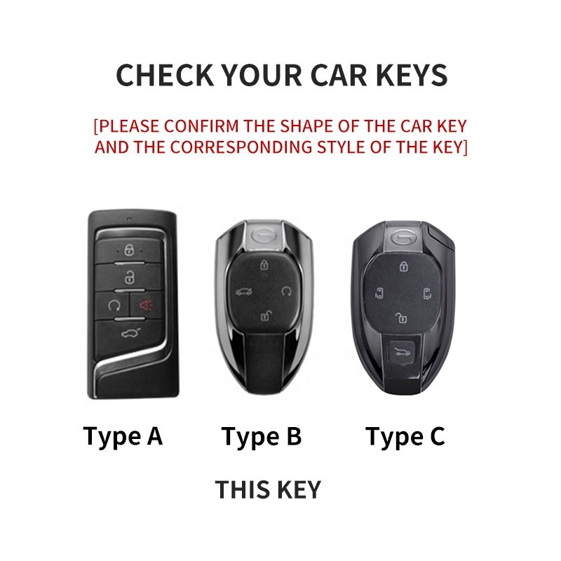 Car Key Fob Cover Zinc Alloy Material for Rio and Fit Models Car Accessories Protection Case for Trumpchi