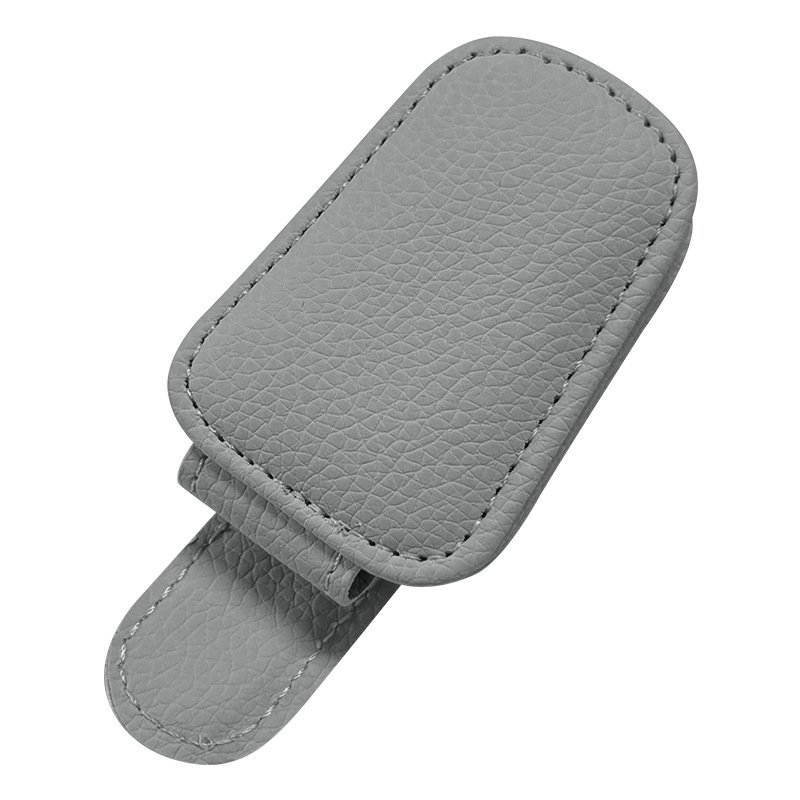 Multi-functional Car Glasses Holder Car Visor Sunglasses Leather Eyeglasses Hanger Clip Eyeglasses Auto Accessories for Car