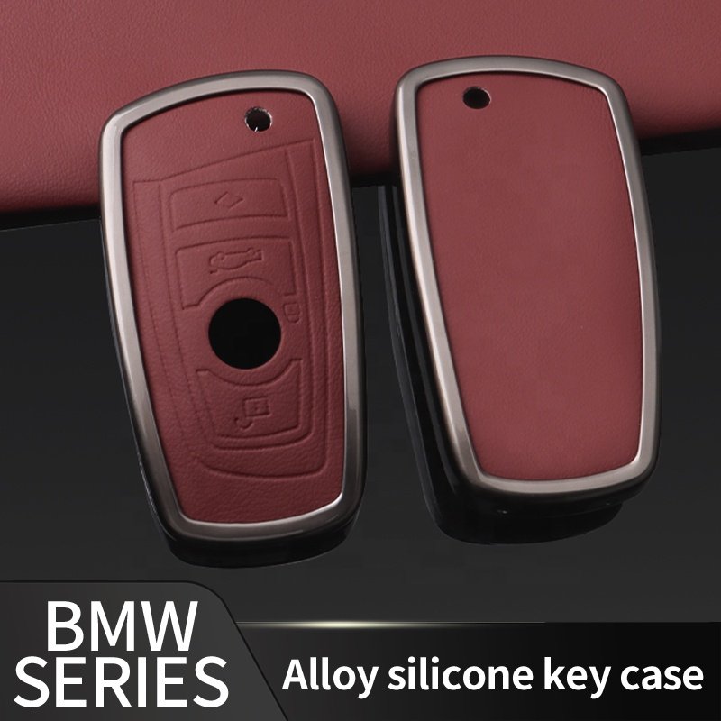 Professional Manufacturers' Custom Leather Car Key Fob Case New Design Zinc Alloy Key Covers Wholesale Car Protection