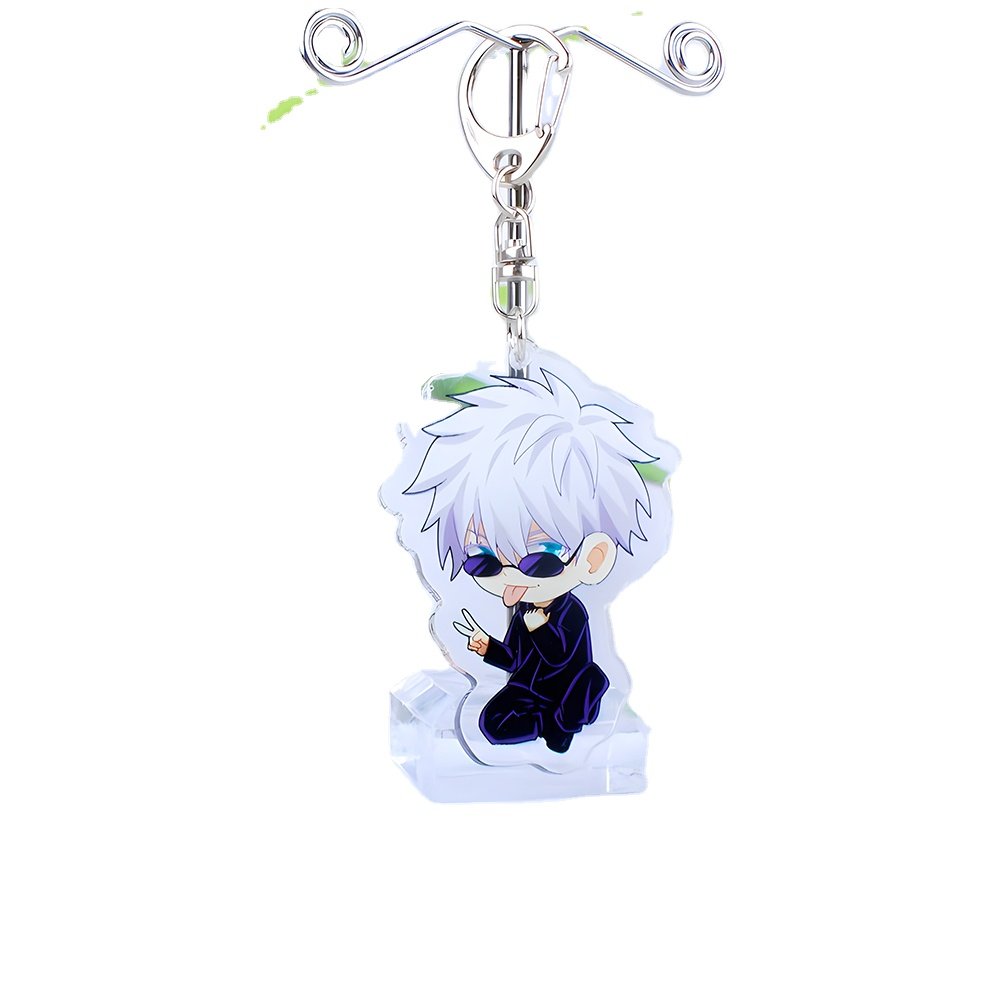 Acrylic Transparent Customization Key Chain Anime Transparent Clear Plastic Keychain Charm Clear Pendant Free Design