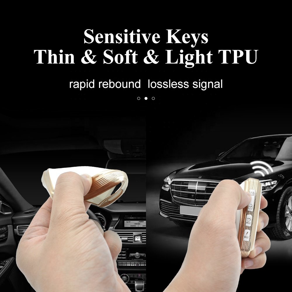 High Quality Wholesale Price With Key Chain Gold TPU Car Key Cover