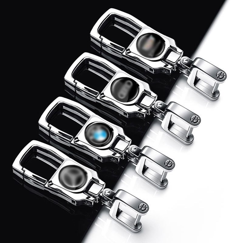 New arrival metal promotional gifts luxury car brand keychains with custom logo