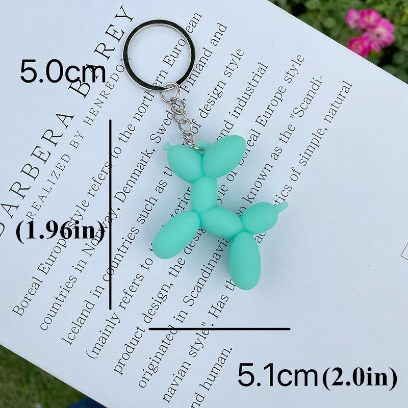 Balloon Dog Keychain Custom Bag Car Keyring Pendant Fashion Stereo Cute Balloon Dog Keychain Key Ring Fun Keychain Wholesale