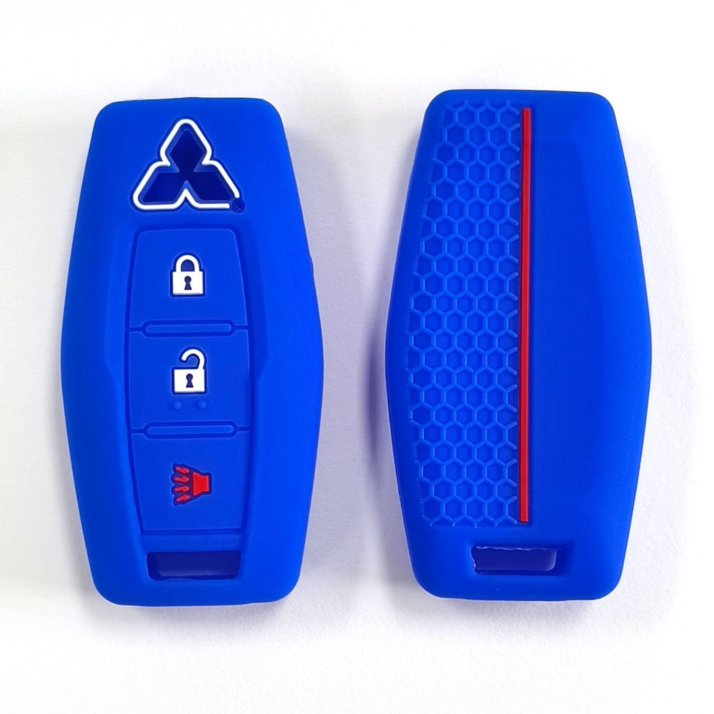 Intelligent key silicone remote cover car key case holder fob case 3 button car key case for MITSUBISHI OUTLANDER 2023
