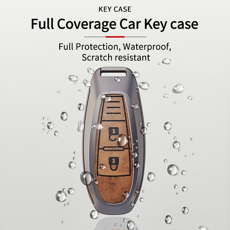 zinc Car Key Case Cover Shell Fob For Suzuki Swift Wagon R Monopoly Type Keyless Shell Protector Key Chain Accessories