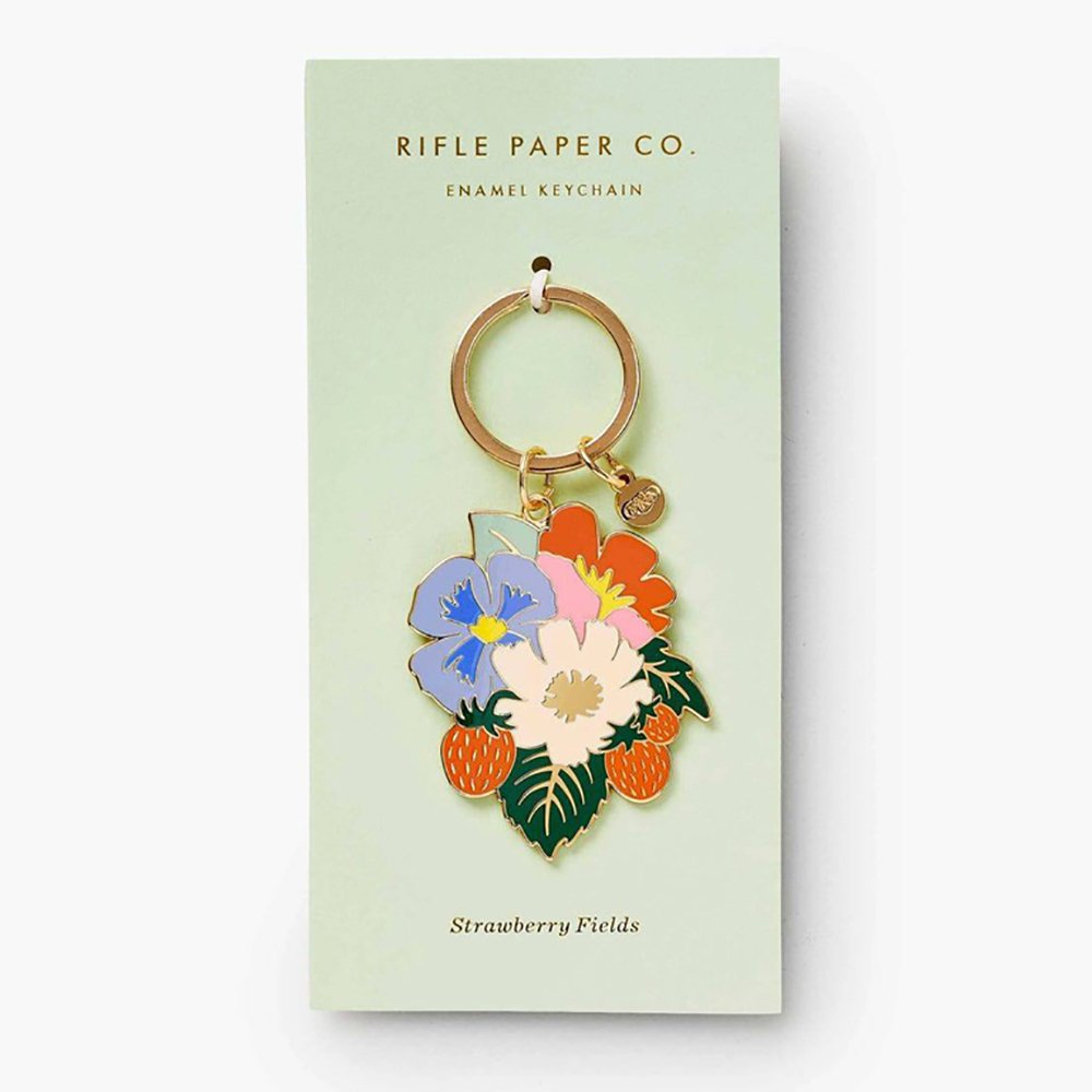 Custom Floral Metal Car Key Chain Pendants Key Tags Charms Custom Zinc Alloy Metal Flower Hard Soft Enamel Metal Keychain